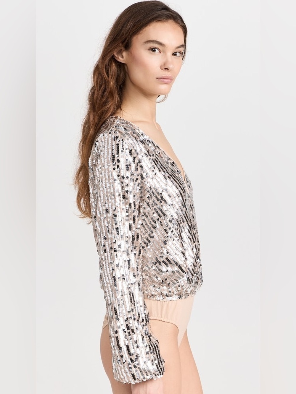 En Saison Amelia Sequin Thong Bodysuit
